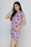 Zivame Toy Story Knit Cotton Sleep Short Set - Orchid Bloom — thumbnail 3